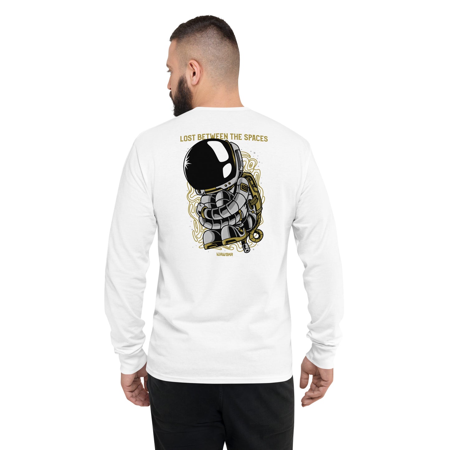 iJawbkr Missing in Space Champion Long Sleeve Back Design