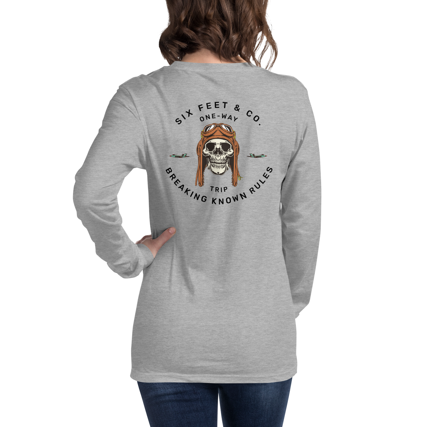 iJawbkr Final Flight Long Sleeve Shirt Back Design