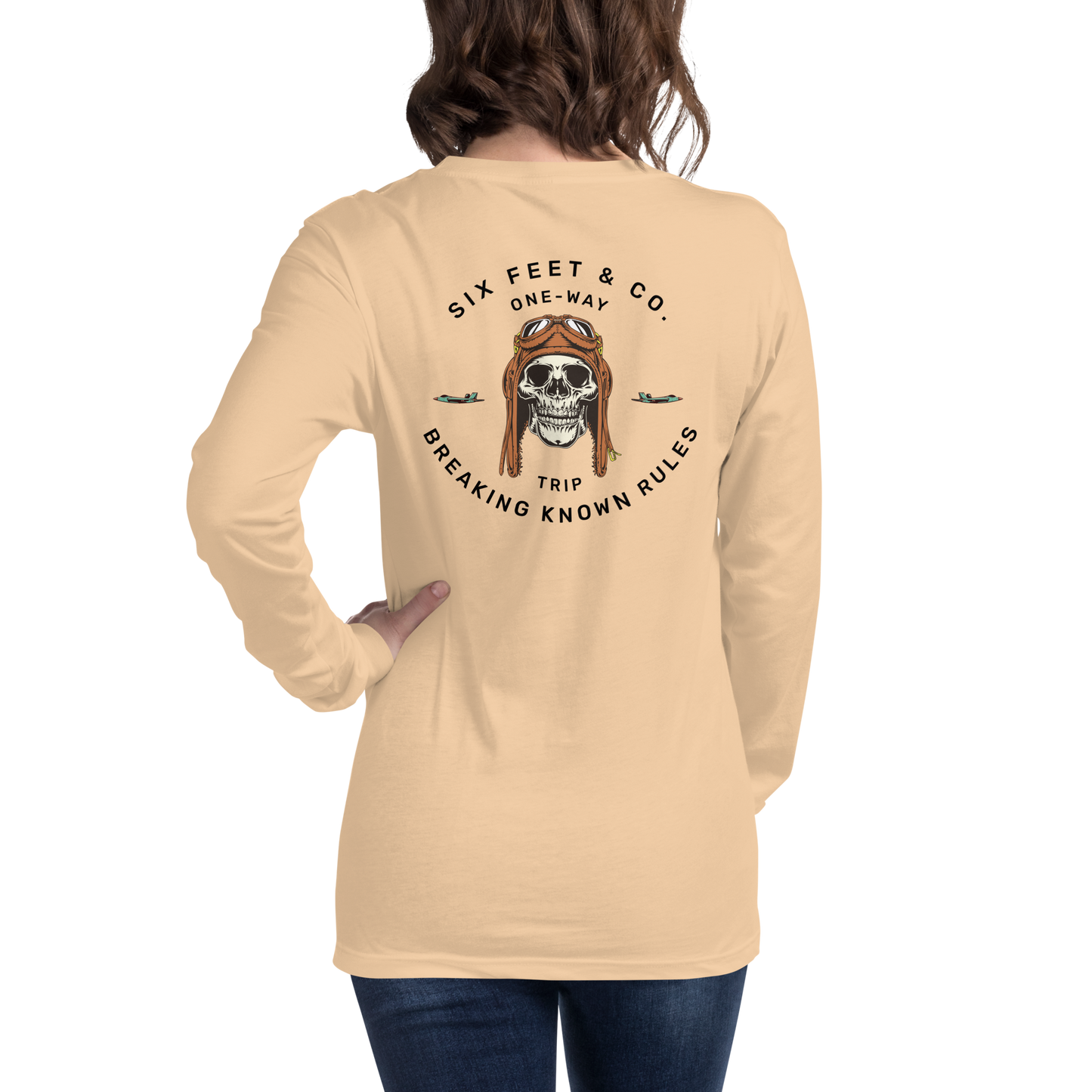 iJawbkr Final Flight Long Sleeve Shirt Back Design
