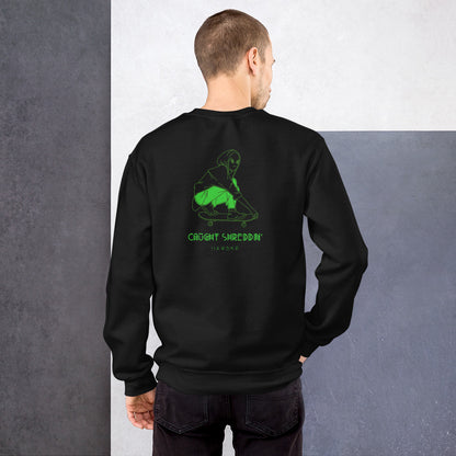 iJawbkr Kickflippin Alien Sweatshirt Back Design