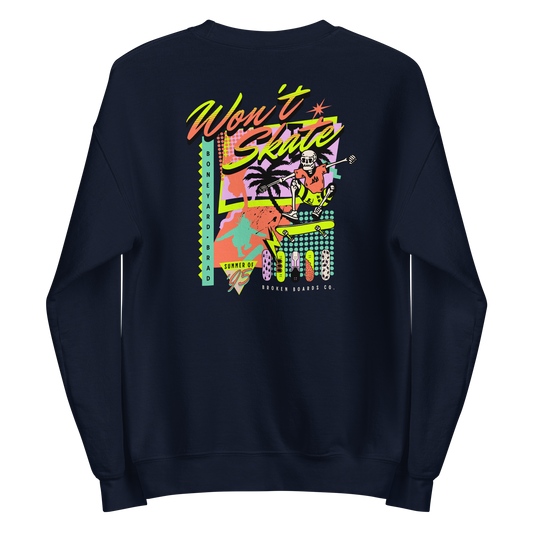 iJawbkr Can't Skate Sweatshirt Front Design