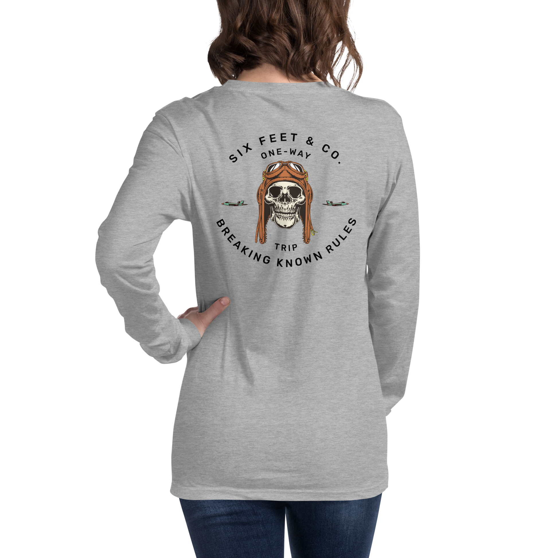 iJawbkr Final Flight Long Sleeve Shirt Back Design