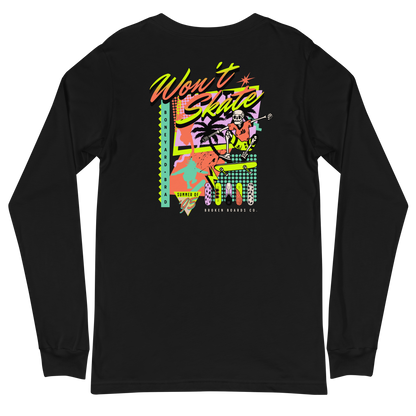 iJawbkr Can't Skate Long Sleeve Back Design