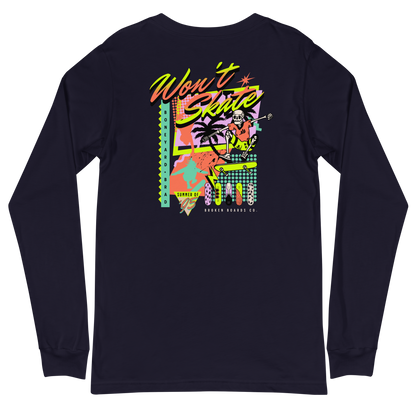iJawbkr Can't Skate Long Sleeve Front Design