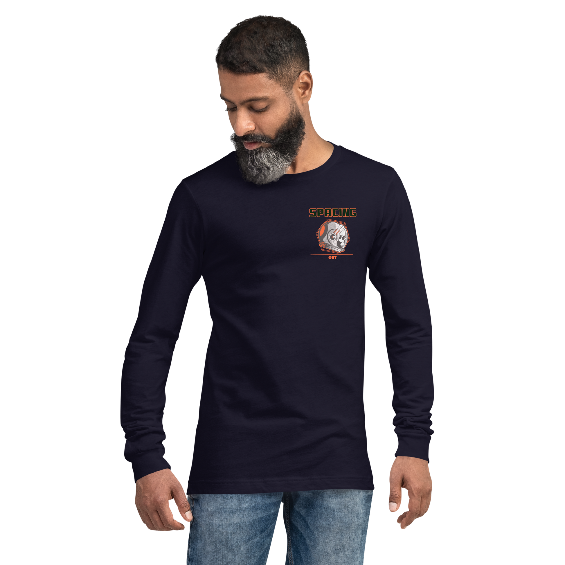 Navy longg sleeve shirt