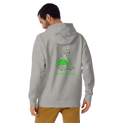 Jawbkr Kickflippin Alien Hoodie Back Design