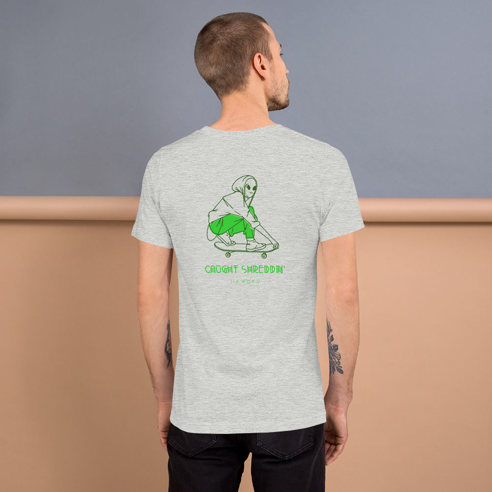 iJawbkr Kickflippin Alien T-Shirt Back Design