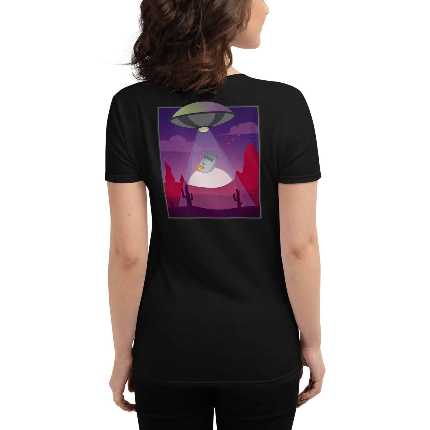 Moai Abducted Women's Short Sleeve T-Shirt