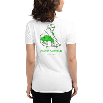 Kickflippin' Alien Women's Short Sleeve T-Shirt