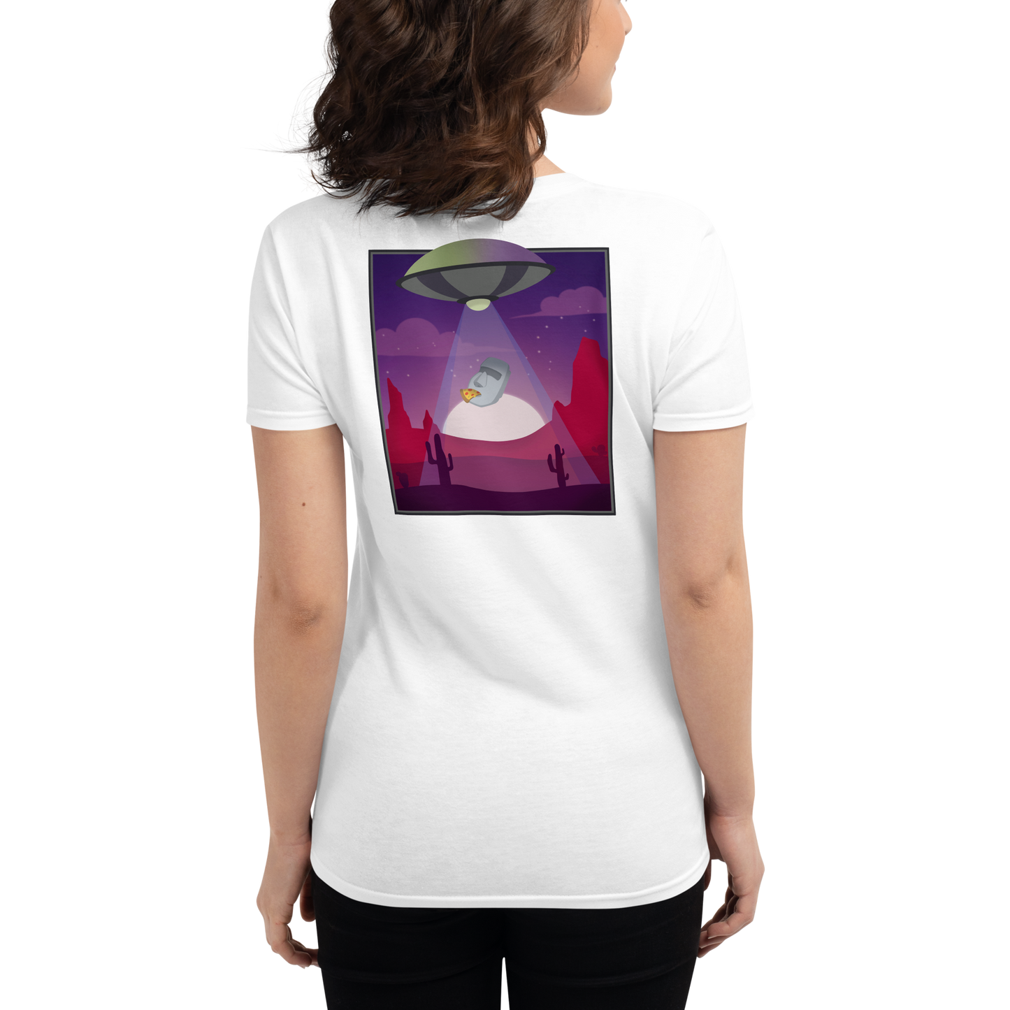 Moai Abducted Women's Short Sleeve T-Shirt